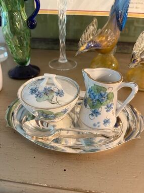 Antique Sugar and Creamer set